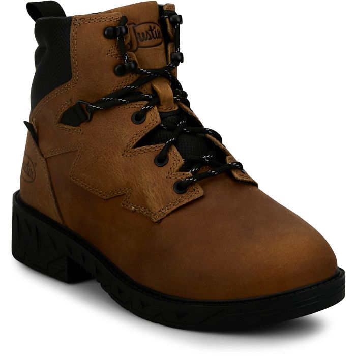 Men's Justin's Gritland 6" Waterproof Steel Toe Work Boots -PD645