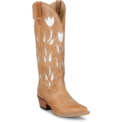 Ladies Justin May 15" Antique Brown Western Boots VN4456