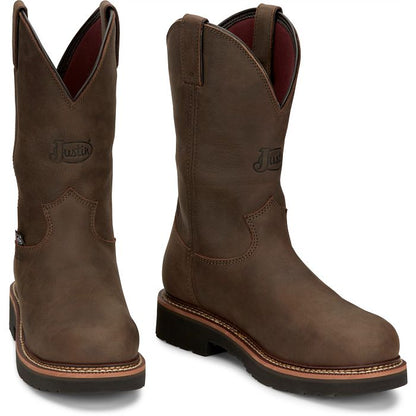 MEN'S JUSTIN CARBIDE 11" WATERPROOF STEEL TOE BOOTS OW4458