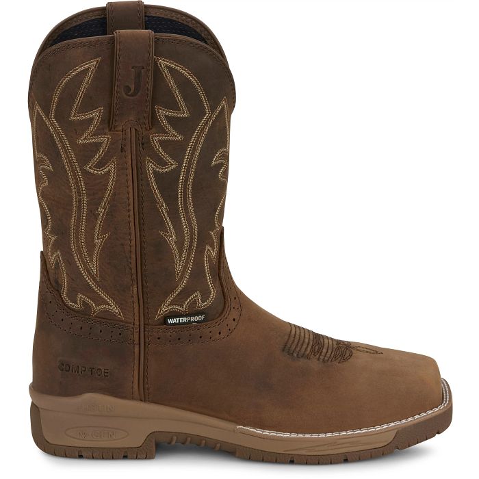 Men's Justin Nitread 11" Waterproof Nano Comp Toe CR3207