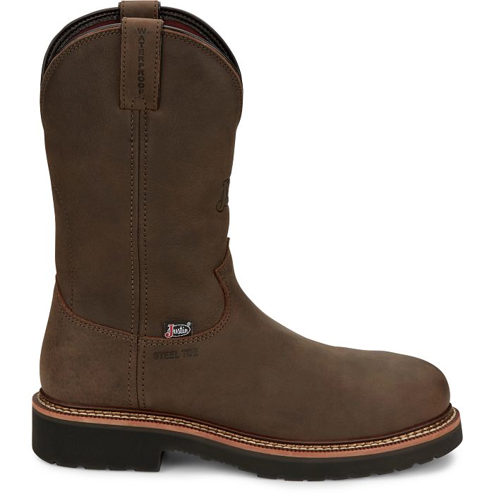 MEN'S JUSTIN CARBIDE 11" WATERPROOF STEEL TOE BOOTS OW4458