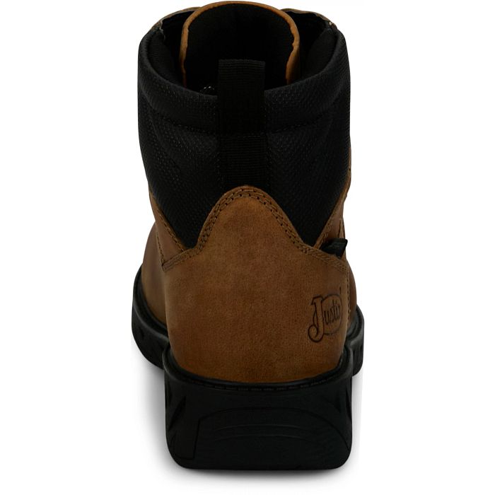 MEN'S Justin's Gritland 6" Waterproof Soft Toe Work Boots- PD644