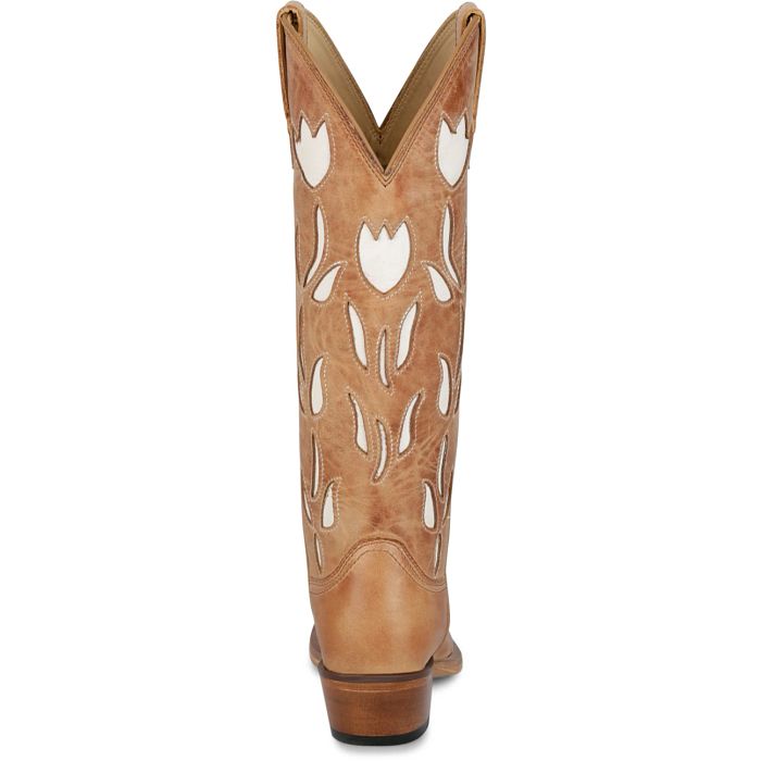 Ladies Justin May 15" Antique Brown Western Boots VN4456