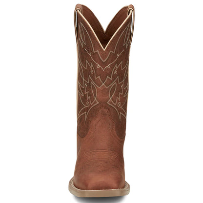 Justin Boots Women's Stampede Halter Roasted Cognac 11 In Top Square Toe Cowgirl Boot SE2800