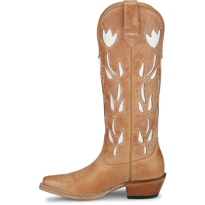Ladies Justin May 15" Antique Brown Western Boots VN4456