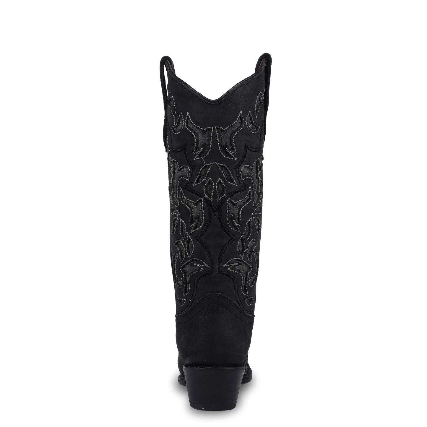 Corral Women's Inlay & Embroidery Black/Grey Western Boots - Snip Toe  L6033