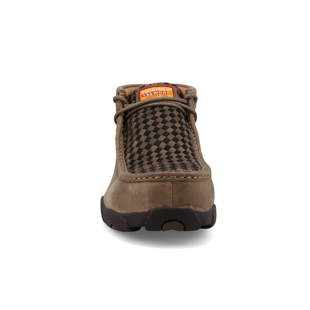 Men's Twisted X Taupe & Black Work Chukka Driving Moc MDMNT07
