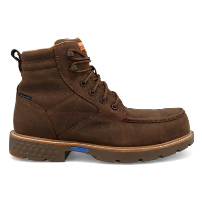 Men's Twisted X  6"  Oak Moc Nano Toe Work Boot MXCNW12