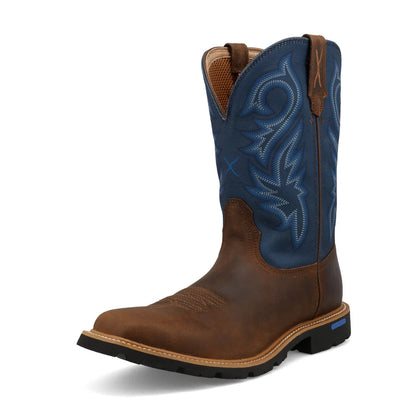Men's Twisted X  Rustic Brown & Aegean Blue 11" Tech X™ Boots  MXTP009