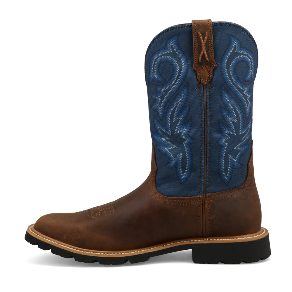 Men's Twisted X  Rustic Brown & Aegean Blue 11" Tech X™ Boots  MXTP009