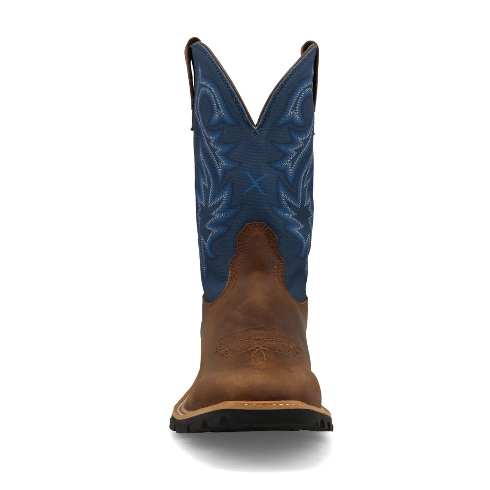 Men's Twisted X  Rustic Brown & Aegean Blue 11" Tech X™ Boots  MXTP009
