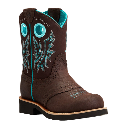 Ariat® Girl's Fatbaby® Cowgirl Royal Chocolate & Fudge Boots 10042537