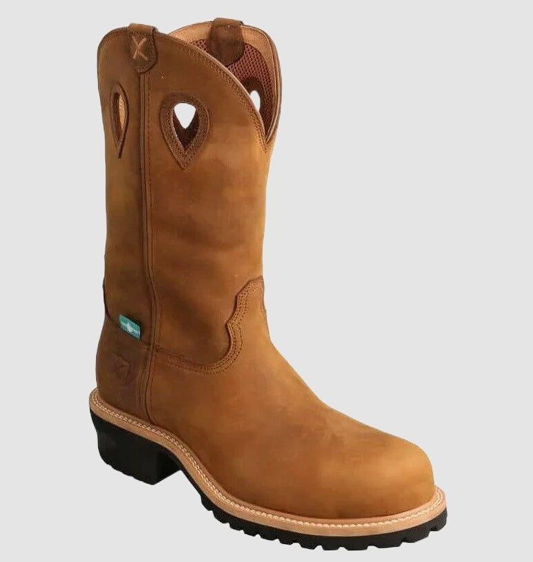 Twisted X Men's 12 Inch Western Logger Boot Composite Toe MLGCW01