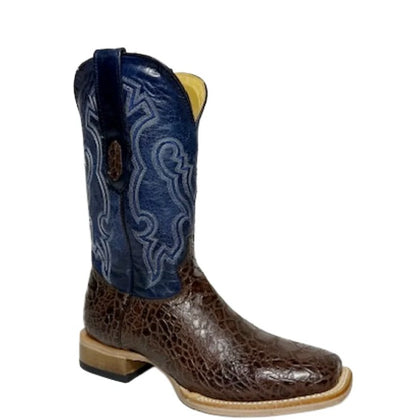 COWTOWN MEN’S SEA TURTLE PRINT LEATHER WESTERN BOOT - Q6044