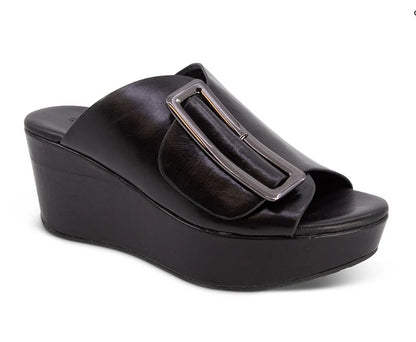 Women's Chocolat Blu Yasha Dress Sandals in Black Leather