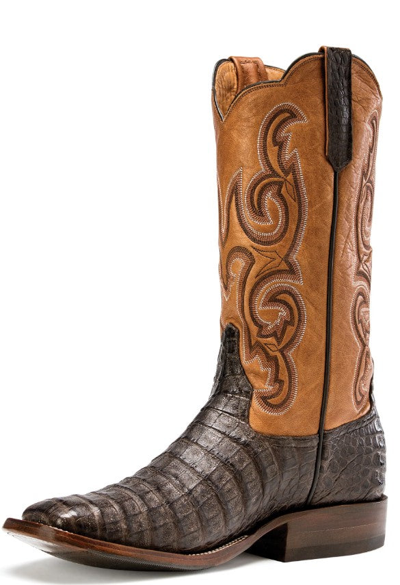 Men's Rios of Merceds Chocolate Caiman Belly with 13" Toast Remuda Tops - R9018