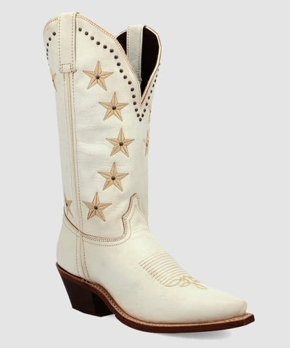 Laredo Ladies Serenade White Leather Western Boot 20091