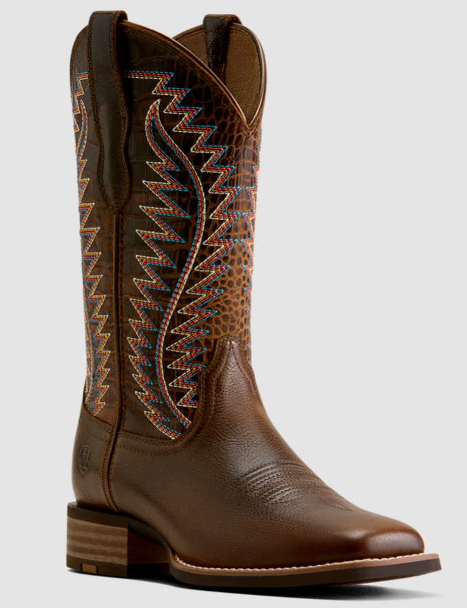 Ariat Wicker Monte Vista Wide Square Toe Western Boots 10080466