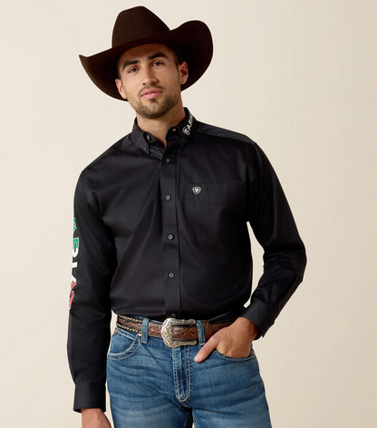Men's Ariat  Team Logo Twill Classic Fit Shirt 10038500-X BIG AND TALL