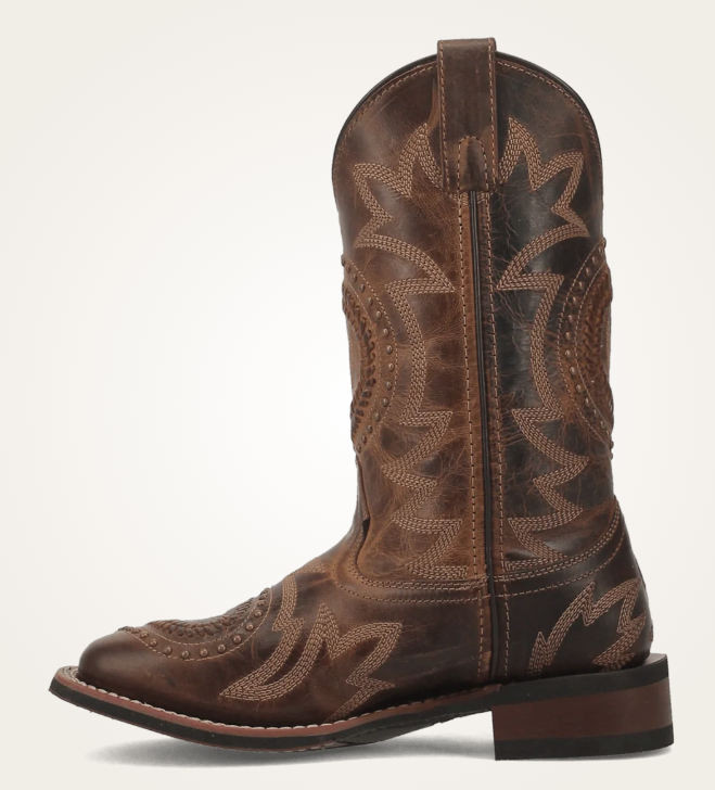 CHARLI LEATHER WOMENS LAREDO BOOT 5893