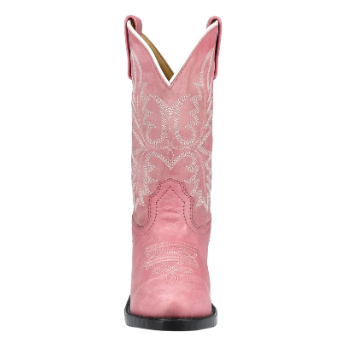 Smoky Mountain Childrens Girls Denver Pink Leather Western Boot 3400Y