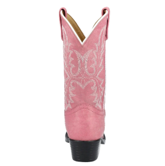 Smoky Mountain Childrens Girls Denver Pink Leather Western Boot 3400Y