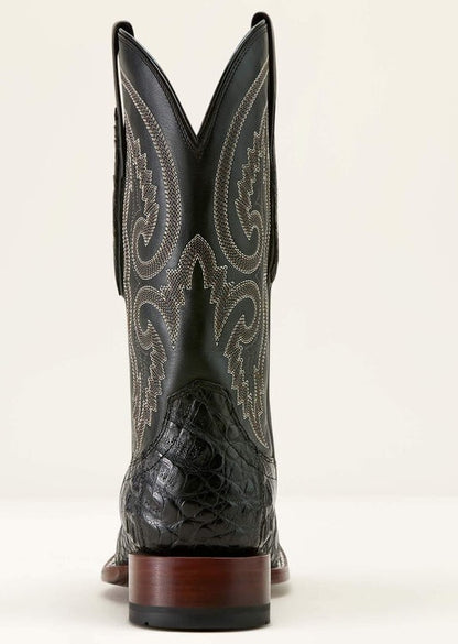 Men's Ariat Classic Callen Wide Square Toe Western Boot MATTE BLACK CAIMAN BELLY|MIDNIGHT BLACK 10063772