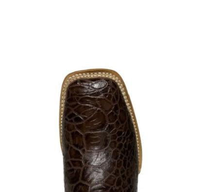 COWTOWN MEN’S SEA TURTLE PRINT LEATHER WESTERN BOOT - Q6044