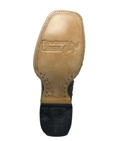 COWTOWN MEN’S SEA TURTLE PRINT LEATHER WESTERN BOOT - Q6044