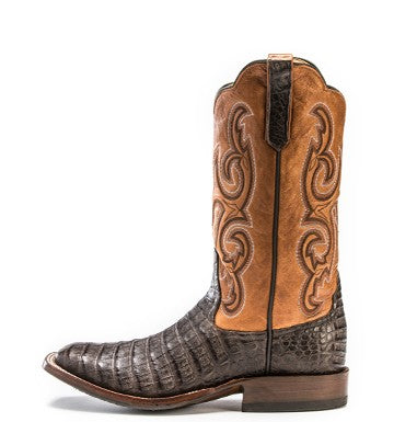 Men's Rios of Merceds Chocolate Caiman Belly with 13" Toast Remuda Tops - R9018