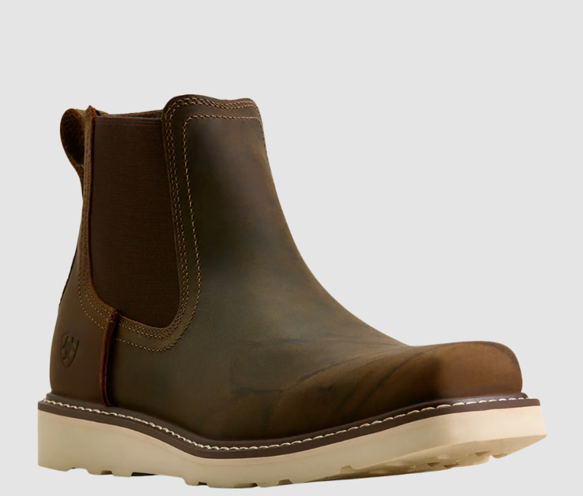 Ariat Men's Rambler Recon Baked Brown Square Toe Chelsea Boot 10080439