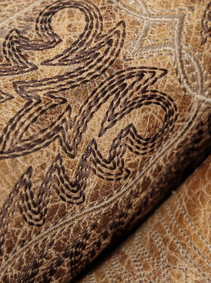 A5009 - WOMEN'S SAND EMBROIDERY WITH METALLIC BEADED WELT SNIP TOE TALL TOP COWBOY BOOT