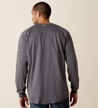 Ariat Men's FR Air Crew T-Shirt CHARCOAL HEATHER 10027888