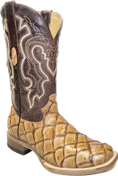 Cowtown Men's Tan Fish Skin Q157