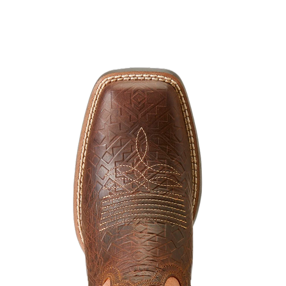 Ariat Ladies Round Up Toasted Blanket Emboss Square Toe Western Boots 10047039