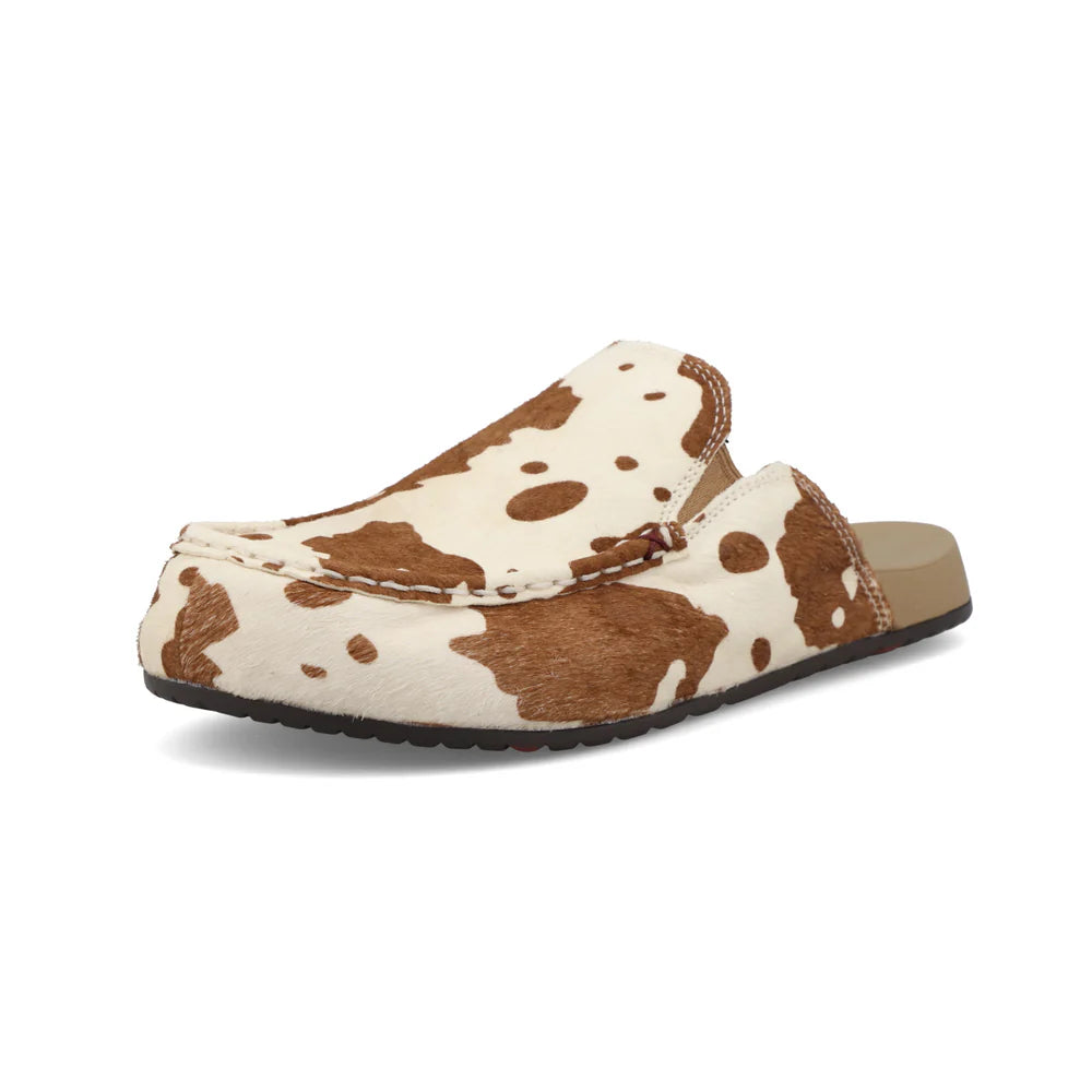 Ladies Twisted X Mule Cowhide Slip On Brown & White WFFM001  and Black & White WFFM002