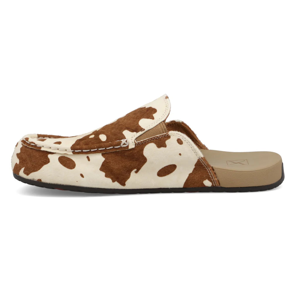 Ladies Twisted X Mule Cowhide Slip On Brown & White WFFM001  and Black & White WFFM002