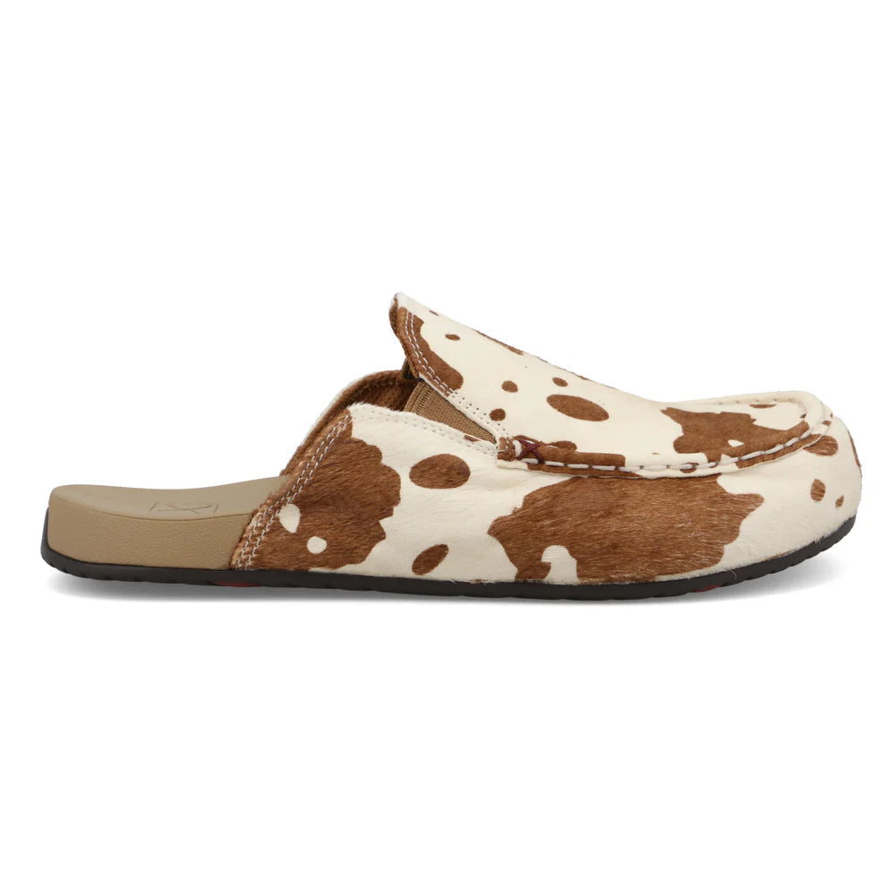 Ladies Twisted X Mule Cowhide Slip On Brown & White WFFM001  and Black & White WFFM002