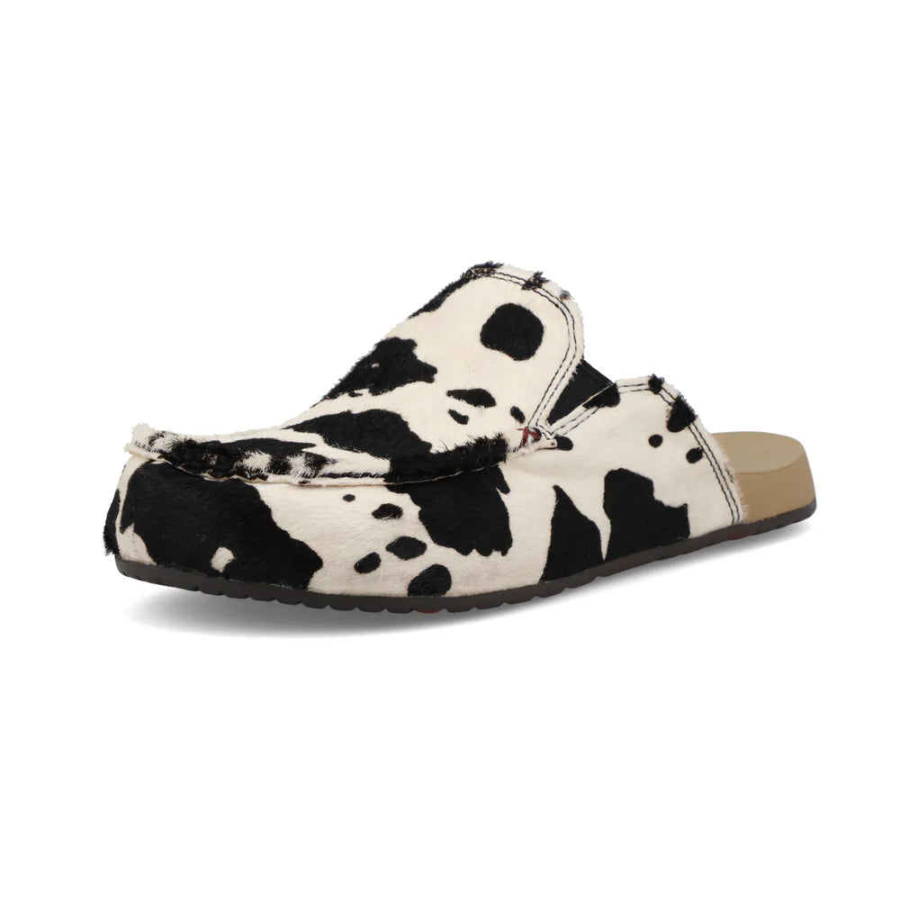 Ladies Twisted X Mule Cowhide Slip On Brown & White WFFM001  and Black & White WFFM002