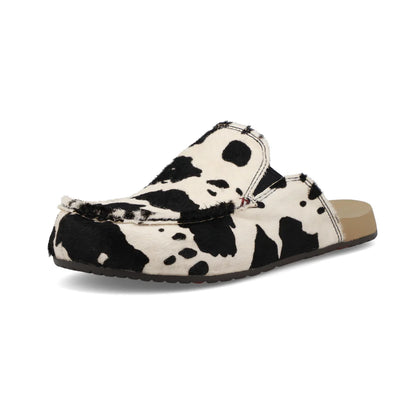 Ladies Twisted X Mule Cowhide Slip On Brown & White WFFM001  and Black & White WFFM002