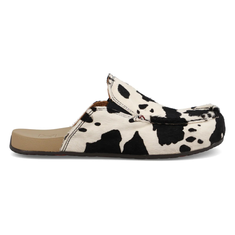 Ladies Twisted X Mule Cowhide Slip On Brown & White WFFM001  and Black & White WFFM002