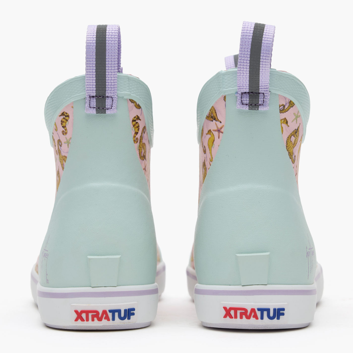 XTRATUF  Big Kids Ankle Deck Boot Guy Harvey/ Seahorse XKABGH4Y