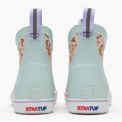 XTRATUF  Big Kids Ankle Deck Boot Guy Harvey/ Seahorse XKABGH4Y