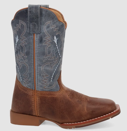 Dan Post Youth Salina Blue & Tan Leather Western Boot DPC5027