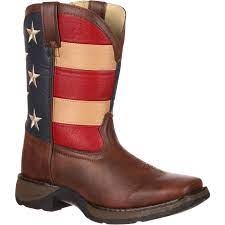 Lil Durango® Kids Western Boot Brown/Texas Flag - BT245