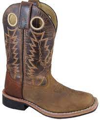 Smoky Mountain Boots - Children's Pueblo Western Boot Dark Crazy Horse 3520C