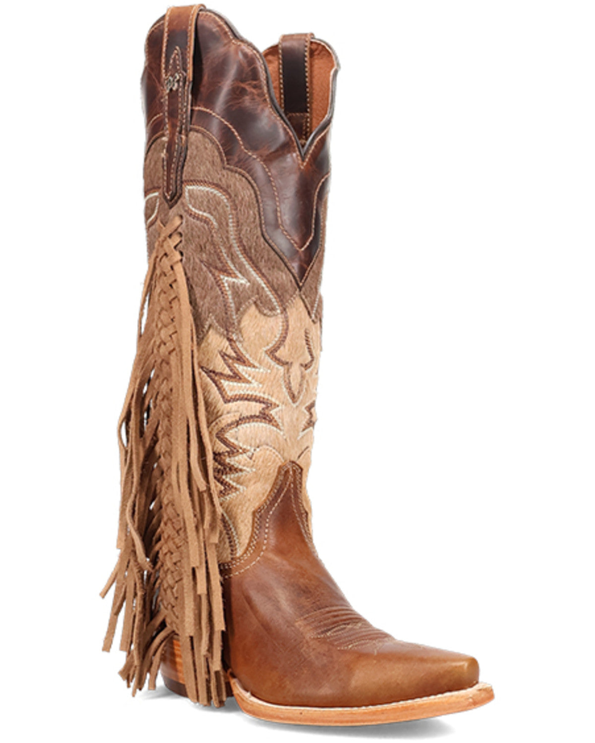 Dan Post Women's Dayla Fringe Tall Western Boot - Snip Toe - DP7059
