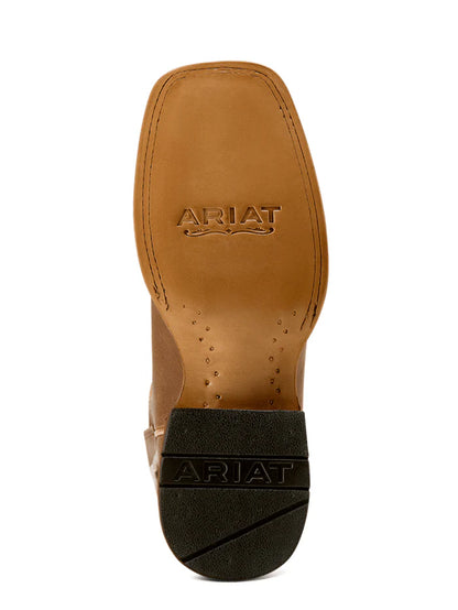 Ariat 10074374 Womens County Lane Wide Square Toe Western Boot Natural Tan
