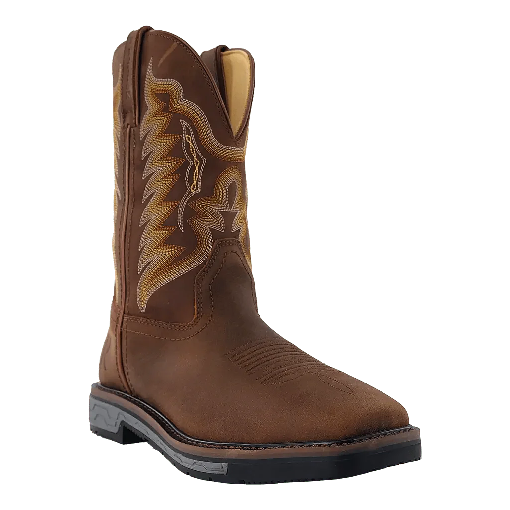 R WATSON Men’s Cowhide Wide Square 11″ Steel Toe Work Boot RW1804-ST