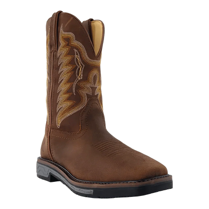 R WATSON Men’s Cowhide Wide Square 11″ Steel Toe Work Boot RW1804-ST